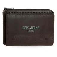 Portfele - Pepe Jeans Deep Portfel z uchwytem na karty Brązowy 11x7x1,5 cm Skóra by Joumma Bags, Brązowy brązowy, Talla única, Portfel na karty - miniaturka - grafika 1