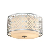Lampy sufitowe - Ziggy plafon srebrny ZIGGY-F-M-LS Elstead Lighting - miniaturka - grafika 1