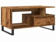 Ławy i stoliki kawowe - Stolik kawowy z szufladą stare drewno M6-D87 - miniaturka - grafika 1