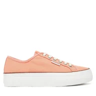 Trampki damskie - Tenisówki Calvin Klein Jeans Vulc Flatform Ctn Logo Tag YW0YW01838 Pomarańczowy - miniaturka - grafika 1