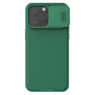 Etui Nillkin CamShield Pro Magnetic Case Apple iPhone 15 Pro zielone - Szkła hartowane na telefon - miniaturka - grafika 1