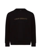 Bluzy męskie - Armani Exchange Bluza męska Mężczyźni Bawełna czarny jednolity, S - miniaturka - grafika 1