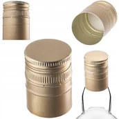 Domowy wyrób alkoholu - ZAKRĘTKI DO BUTELEK fi30 NAKRĘTKI NA BUTELKI ZAKRĘTKA 100 szt KAPSLE ZŁOTE - miniaturka - grafika 1