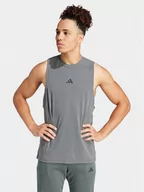 Koszulki sportowe męskie - adidas Koszulka techniczna Designed for Training IS3819 Szary Regular Fit - miniaturka - grafika 1