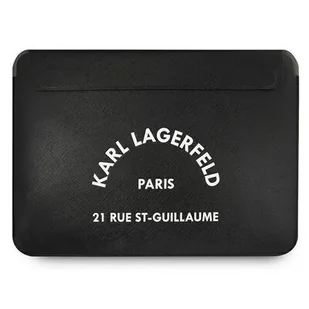Karl Lagerfeld Karl Lagerfeld Sleeve KLCS16RSGSFBK 16" czarny/black Saffiano RSG KF000907-0 - Torby na laptopy - miniaturka - grafika 1