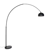 Lampy stojące - QAZQA Nowoczesna lampa łukowa czarna - XXL - miniaturka - grafika 1