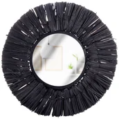 Lustra - Lustro ścienne czarne wiszące okrągłe koło w czarnej ramie dekoracyjne 32cm - miniaturka - grafika 1