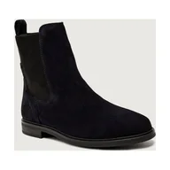 Botki damskie - Tommy Hilfiger Sztyblety zamsz - miniaturka - grafika 1