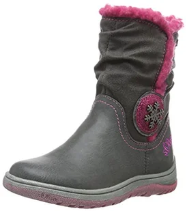 s.Oliver 36420 śniegowce dziewczęce, szary - Grau Grey Fuxia 250-27 EU - Śniegowce damskie - miniaturka - grafika 1