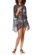 Koszulki i topy damskie - Desigual Damska koszulka top_Sicilia Swimwear Cover Up, niebieski, L - miniaturka - grafika 1