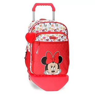 Disney Minnie Diva plecak szkolny z wózkiem, wielokolorowy, 30 x 38 x 12 cm, poliester, 13,68 l, kolorowy, plecak szkolny z walizką na kółkach, kolorowy, Plecak szkolny na kółkach - Plecaki szkolne i tornistry - miniaturka - grafika 1