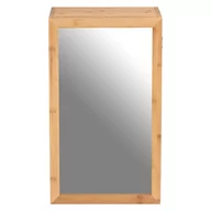 Szafki łazienkowe - Bambusowa szafka łazienkowa z lustrem Wenko Bambusa - miniaturka - grafika 1