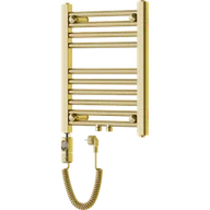 Grzejniki łazienkowe - Mexen Mars grzejnik elektryczny 500 x 400 mm, 300 W, złoty - W110-0500-400-2300-50 - miniaturka - grafika 1
