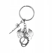 Breloki - Breloczek Smok Brelok Fantasy Kółko na klucze - miniaturka - grafika 1