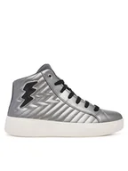 Buty dla dziewczynek - Geox Sneakersy J Mikiroshi J56DVE 000NF C1009 D Srebrny - miniaturka - grafika 1