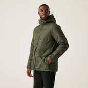 Kurtki i kamizelki sportowe męskie - Regatta Męska kurtka zimowa pikowana Falkner Ciemne khaki, Rozmiar: XL - miniaturka - grafika 1