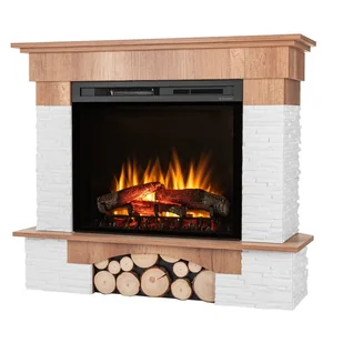 Warmtec Kominek elektryczny narożny 28" XHD grzewczy LED 1400W dekor dąb pilot Porto - Kominki elektryczne Warmtec Kominek elektryczny narożny 28" XHD grzewczy LED 1400W dekor dąb pilot Porto - Kominki elektryczne - miniaturka - grafika 1