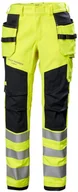 Spodnie sportowe męskie - Reflective trousers HELLY HANSEN Fyre CL 1, yellow C56 - miniaturka - grafika 1