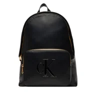 Torebki damskie - Plecak Calvin Klein Bold Ck Backpack LV04F3233G Czarny - miniaturka - grafika 1