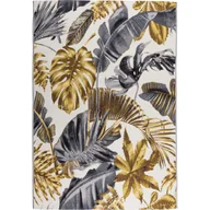 Dywany zewnętrzne - MULTI-DECOR Dywan zewnętrzny Cappucino Liście złoty 80 x 165 cm - miniaturka - grafika 1