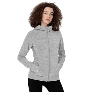 4F Dżinsy damskie, Cold Light Grey Melange, S - Spodnie damskie - miniaturka - grafika 1
