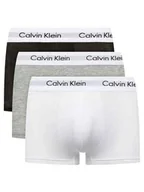 Majtki męskie - Calvin Klein Bokserki Męskie 3-Pak Czarne, Białe, Szare TRUNKI, Rozmiar S - miniaturka - grafika 1