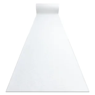 Chodnik RUMBA 1950 Ślub, wesele podgumowany, jednokolorowy biały 100cm, 100x180 cm - Dywany - miniaturka - grafika 1