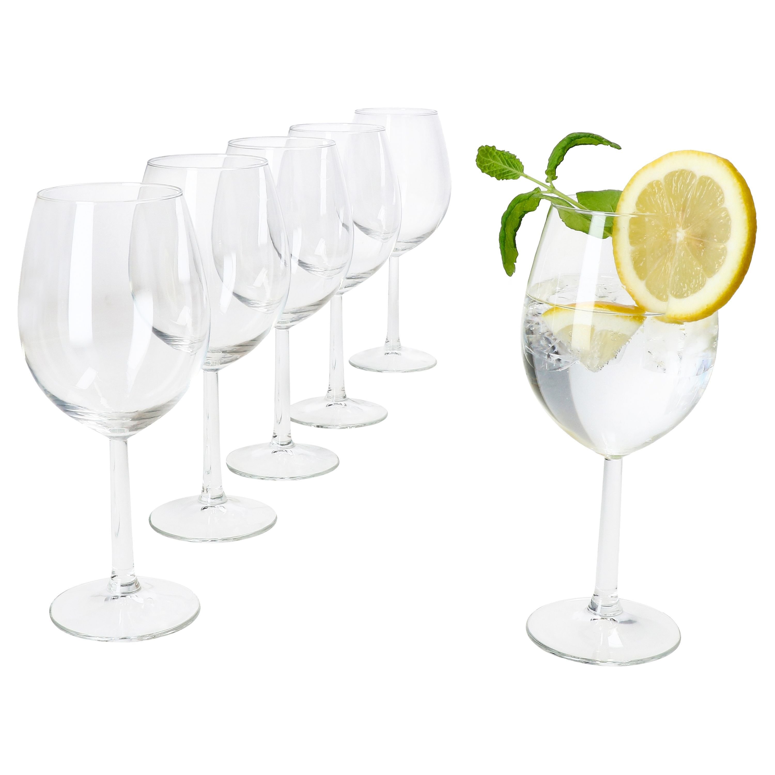 6x Vinissi kieliszki do wody i wina 300ml z nóżką kieliszek koktajlowy uroczystość przyjęcia weselne