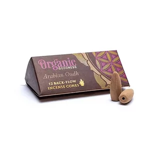 Kadzidełka SOI Organic Arabian Oudh (drewno agarowe) stożki back flow - 12 szt. - Kadzidła i dodatki - miniaturka - grafika 1