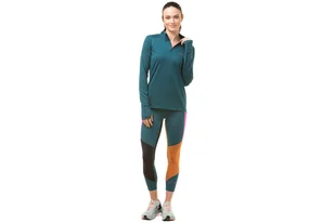 RONHILL Legginsy biegowe damskie TECH CROP TIGHT deep lagoon/thistle - Spodnie sportowe damskie - miniaturka - grafika 4