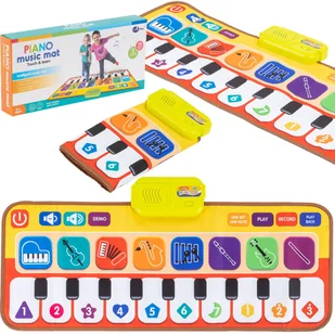 Mata grająca muzyczna dźwiękowa pianino interaktywna instrumenty - Maty edukacyjne - miniaturka - grafika 1