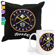 Gadżety dla niej i dla niego - ZESTAW KUBEK + POSZEWKA Z NADRUKIEM-DLA FANA DENVER NUGGETS NBA +IMIĘ - miniaturka - grafika 1