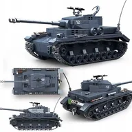 Klocki - KLOCKI wojskowe CZOŁG Militarny 985 EL. + 3 FIGURKI model TANK (KL27) - miniaturka - grafika 1
