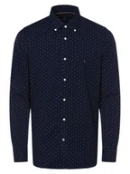 Koszule męskie - Tommy Hilfiger Koszula męska Mężczyźni Slim Fit Bawełna niebieski wzorzysty, XL - miniaturka - grafika 1