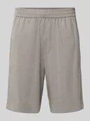 Spodenki męskie - Szorty z elastycznym pasem i kieszeniami z tyłu - miniaturka - grafika 1