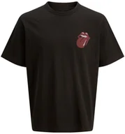 Koszulki męskie - Jack&Jones T-shirt Rolling Stones JPRBLUSTONES SS TEE 12284292 BLACK XL - miniaturka - grafika 1