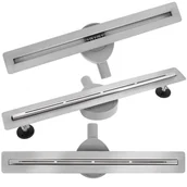 Odpływy liniowe - Rea Odpływ Liniowy REA FILO Stal szczotkowana 60 - miniaturka - grafika 1