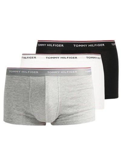Tommy Hilfiger Bokserki Męskie 3-Pack – Czarny/Szary/Biały, Rozmiar XL
