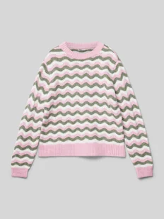 Sweter ze wzorem w fale model ‘KOGLIA’ - Swetry dla dziewczynek - miniaturka - grafika 1