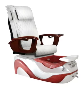 Fotel kosmetyczny elektryczny do pedicure z hydromasażerem stóp do salonu SPA biały - Fotele kosmetyczne - miniaturka - grafika 1