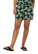 Spodenki damskie - Timezone Damskie szorty tkane - Regular Fit - XS S M L XL XXL - nadruk na całej powierzchni, Black Ground Ginkgo, XS - miniaturka - grafika 1