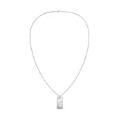 Naszyjniki męskie - Calvin Klein Męski naszyjnik z wisiorkiem CK METALLIC WAVES ze stali nierdzewnej - 35100033, Jeden rozmiar, Stal nierdzewna, Bez kamieni szlachetnych - miniaturka - grafika 1