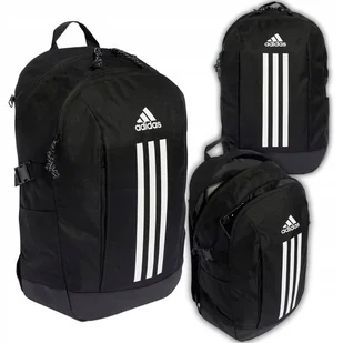 PLECAK SPORTOWY ADIDAS do szkoły na siłownię POTĘŻNY CZARNY UNISEX 26.4 L - Plecaki - miniaturka - grafika 1