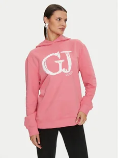 Guess Bluza Sara V4YQ00 K68I4 Różowy Relaxed Fit - Bluzy damskie - miniaturka - grafika 1