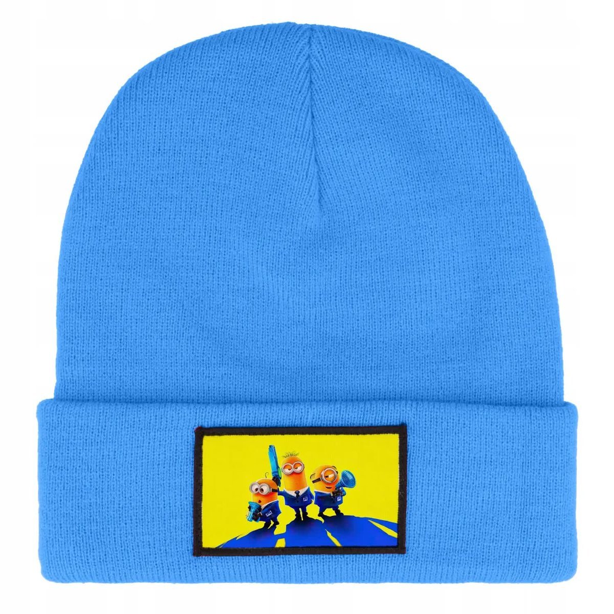 CZAPKA ZIMOWA CIEPŁA NIEBIESKA DZIECIĘCA Z MOTYWEM MINIONKI WIELE WZORÓW