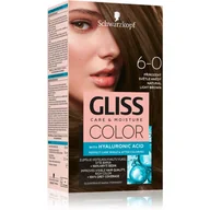 Farby do włosów i szampony koloryzujące - Schwarzkopf Gliss Color Krem koloryzujący nr 6-0 Naturalny Jasny Brąz 1op. - miniaturka - grafika 1