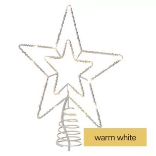 Oświetlenie łączone Standard - gwiazda na szpic 30 LED 28 cm, ciepła biel, IP44 - Oświetlenie świąteczne - miniaturka - grafika 1