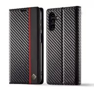 Szkła hartowane na telefon - Etui Carbon Fiber Wallet do Samsung Galaxy A54 5G - miniaturka - grafika 1