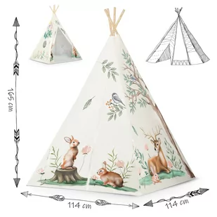 Namiot tipi dla dzieci Nukido - beżowe - Namioty i tipi dla dzieci - miniaturka - grafika 6