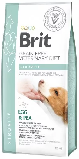 Brit VET Brit Veterinary Diet Struvite Egg&Pea Sucha Karma dla psa op 12kg